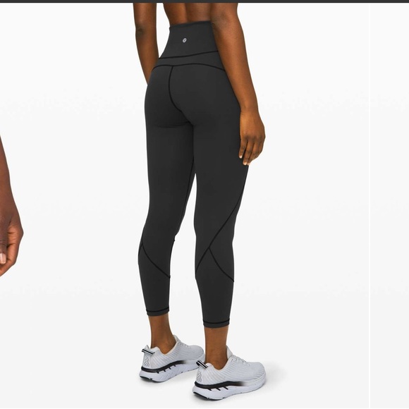 Lululemon In Movement Everlux Tights Black Size 4 with repair - Picture 6 of 7